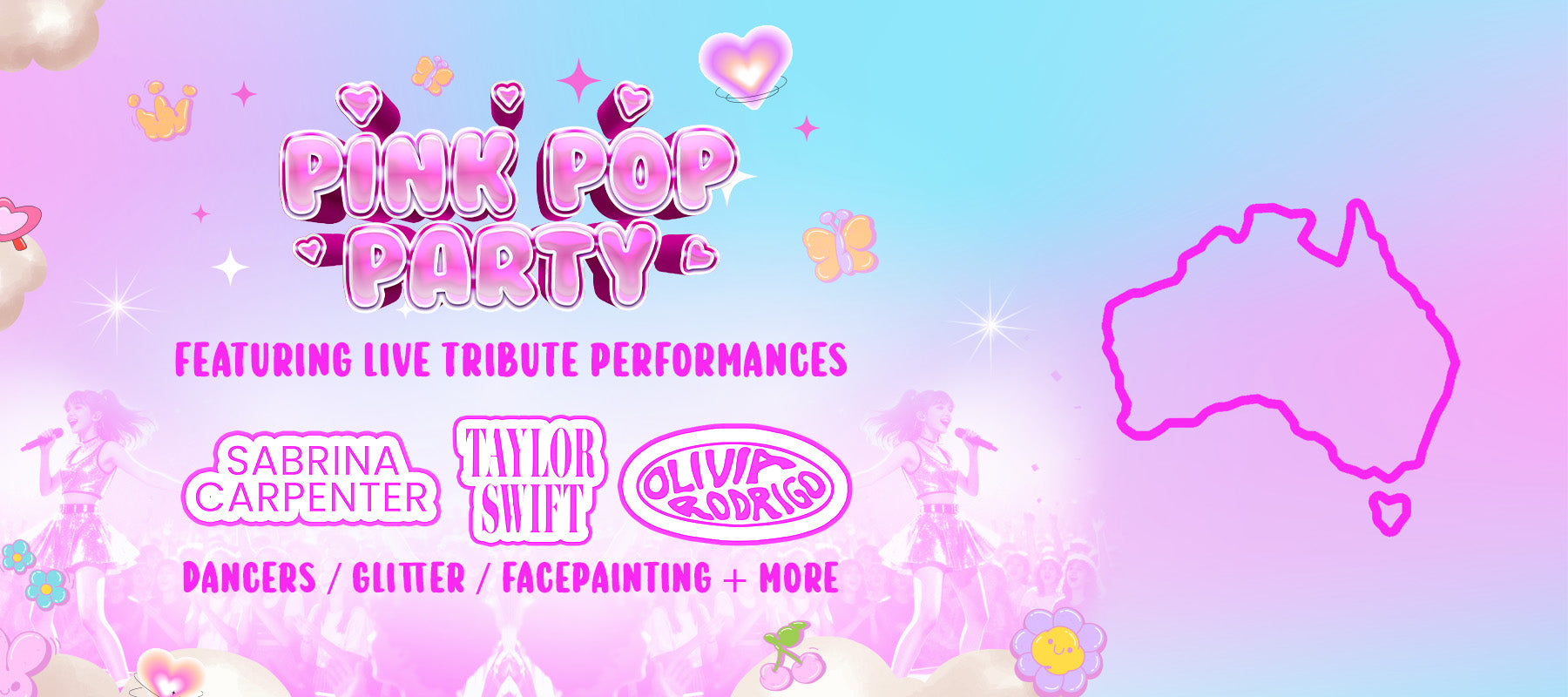 Pink Pop Party Events in Australia