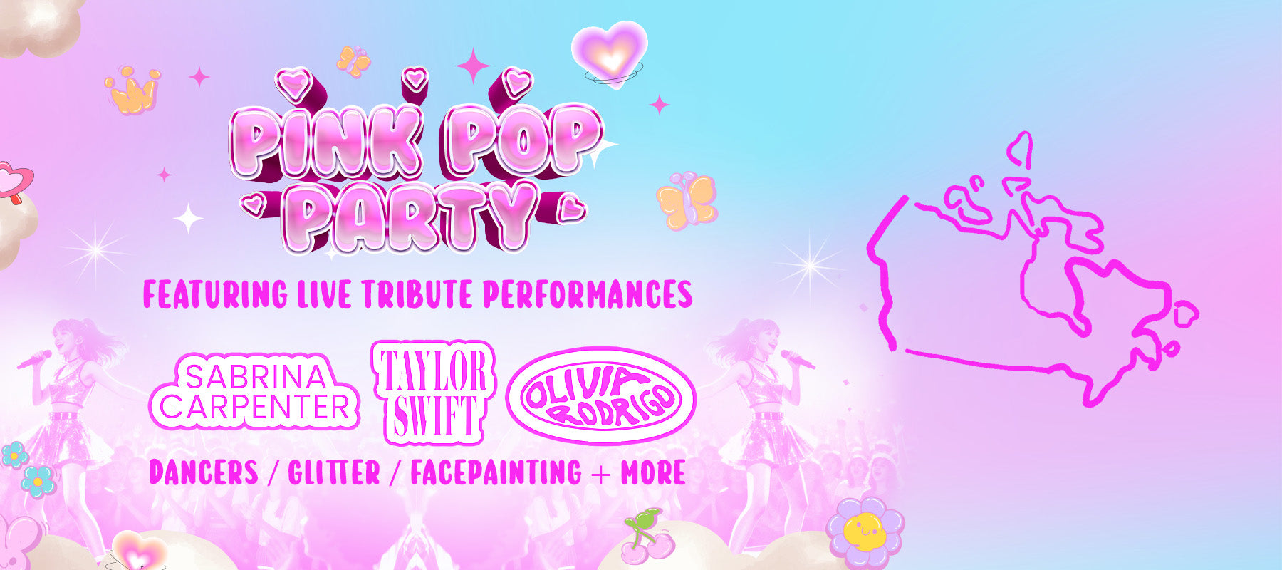 Pink Pop Party Events in Canada