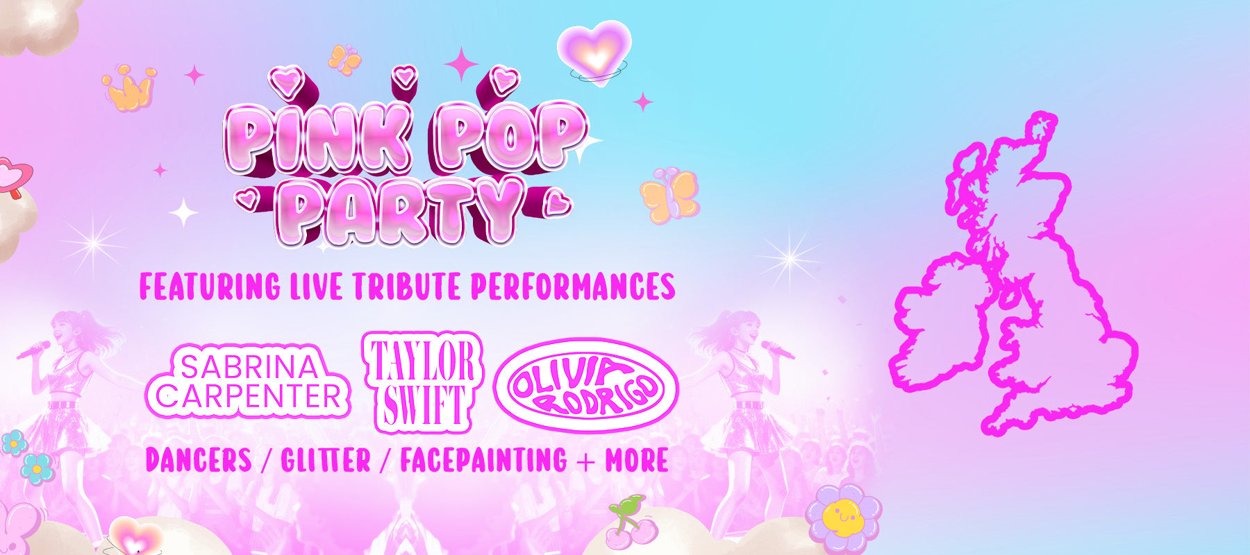 Pink Pop Party Events in the UK