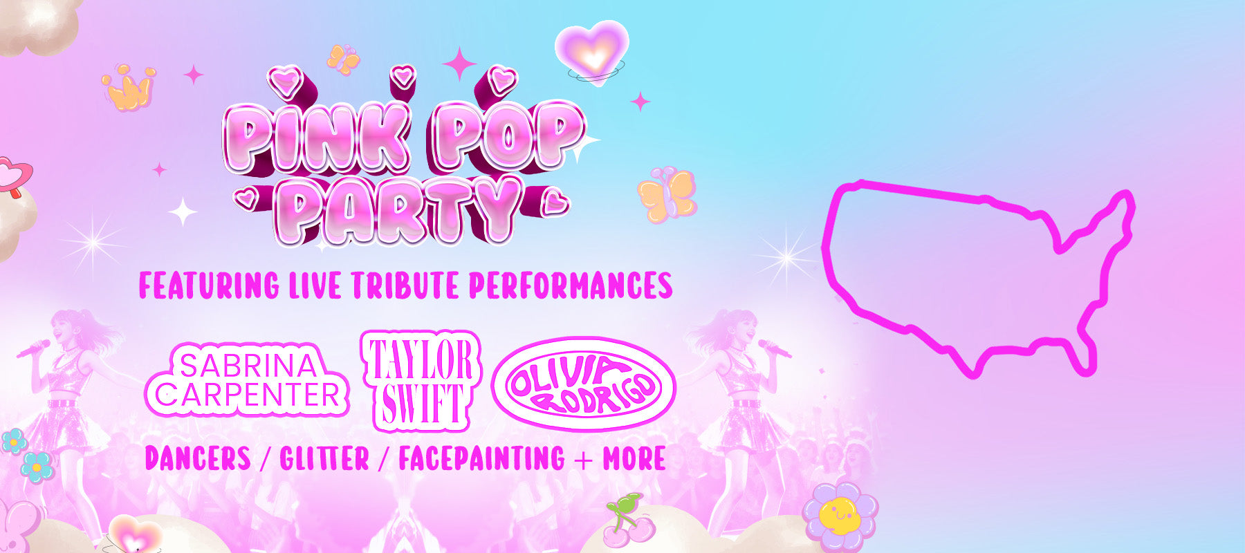 Pink Pop Party Events in the USA