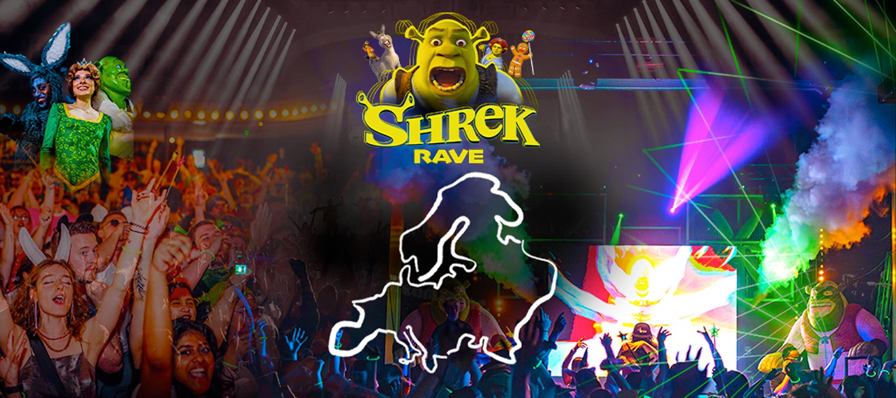 Shrek Rave Events in Europe